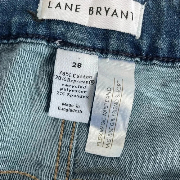 Lane Bryant  Girlfriend Mid‎ Rise Jean Shorts  Women's Plus Size 28 GUC! 0105 - Picture 8 of 9